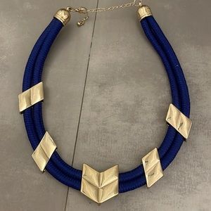 Blue & gold necklace